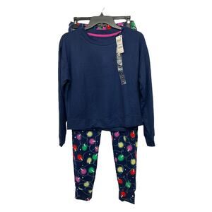 Jenni Women’s navy Christmas Lights Pajama Set Size XS